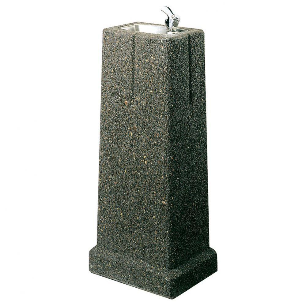 Outdoor Stone Fountain Pedestal Non-Filtered, Non-Refrigerated