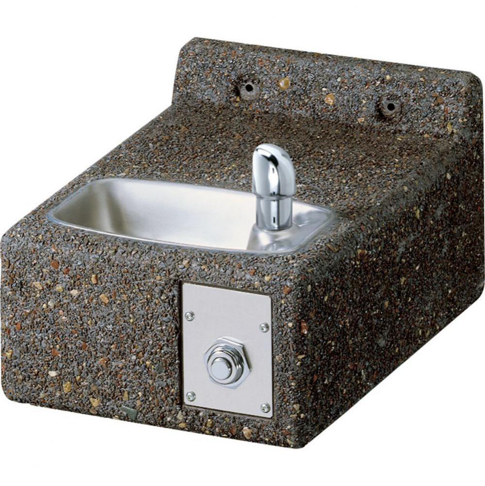 Outdoor Stone Fountain Wall Mount Non-Filtered, Non-Refrigerated