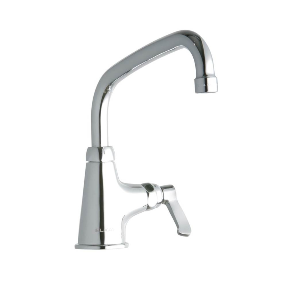 Single Hole with Single Control Faucet with 8'' Arc Tube Spout 2'' Lever Handl