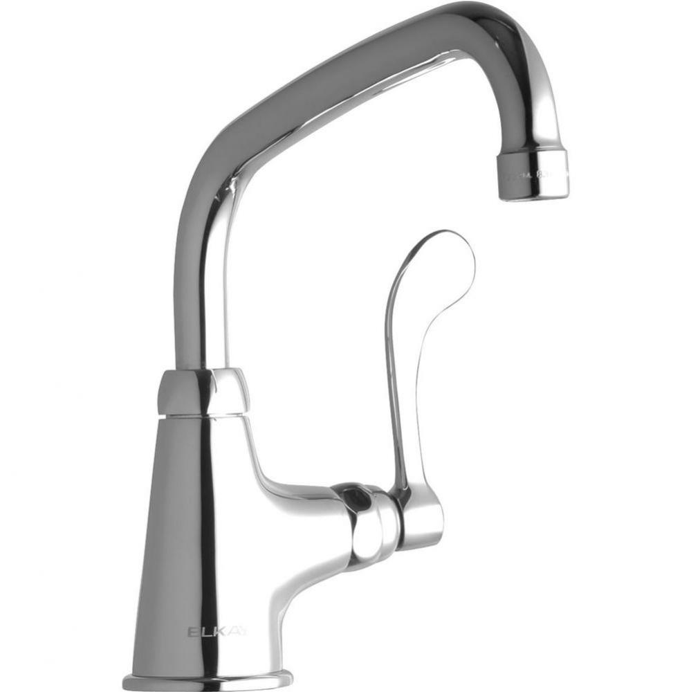 Single Hole with Single Control Faucet with 8'' Arc Tube Spout 4'' Wristblade