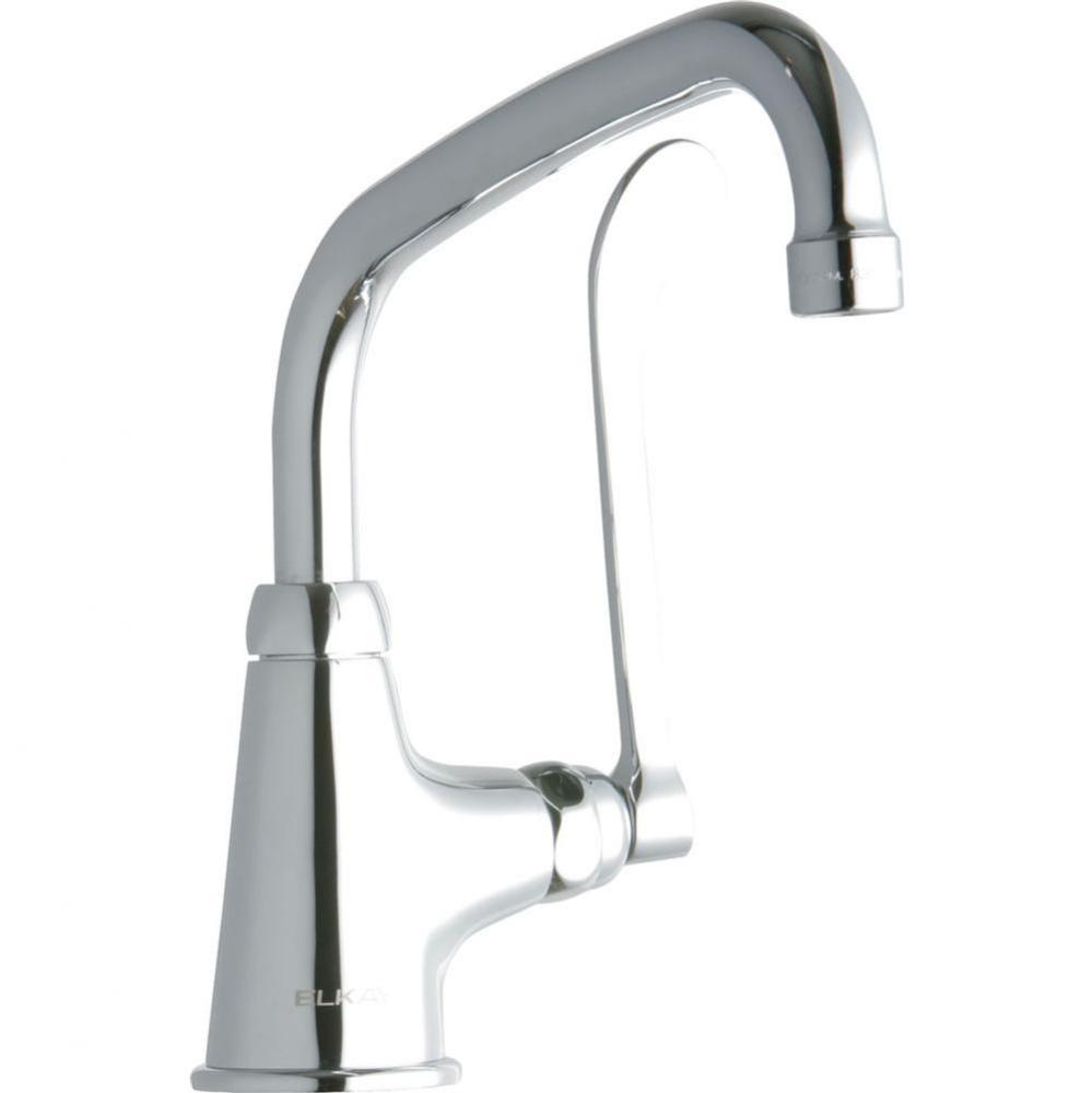 Single Hole with Single Control Faucet with 8'' Arc Tube Spout 6'' Wristblade