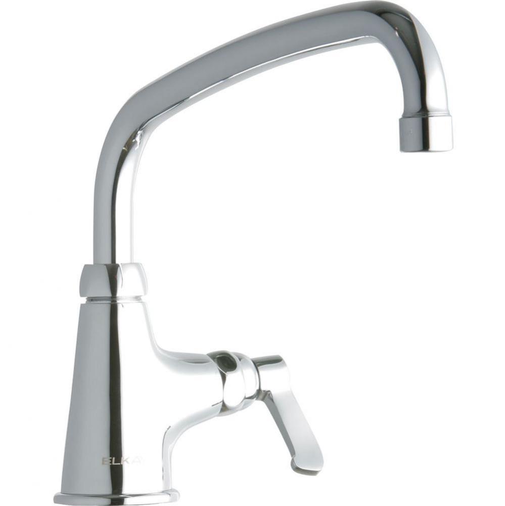 Single Hole with Single Control Faucet with 10'' Arc Tube Spout 2'' Lever Hand