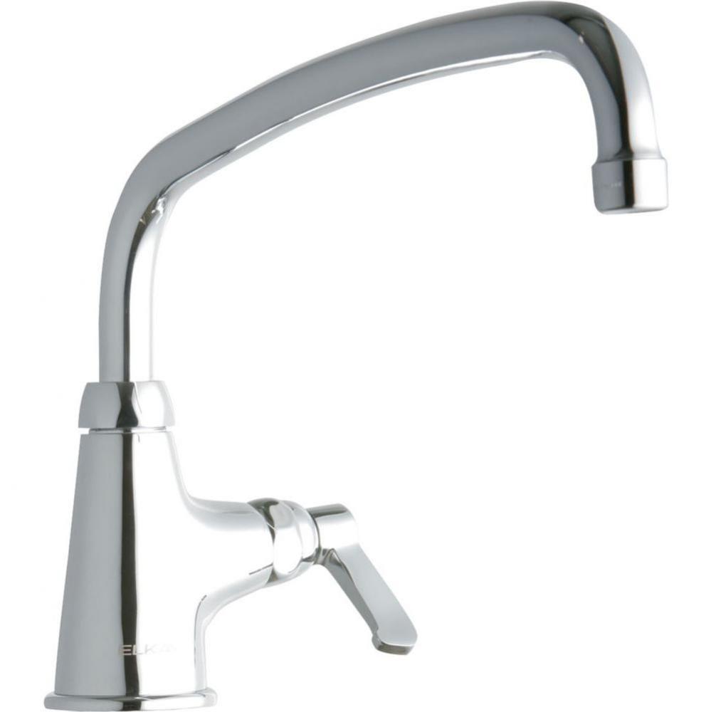 Single Hole with Single Control Faucet with 12'' Arc Tube Spout 2'' Lever Hand