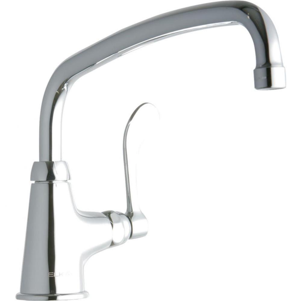 Single Hole with Single Control Faucet with 12'' Arc Tube Spout 4'' Wristblade