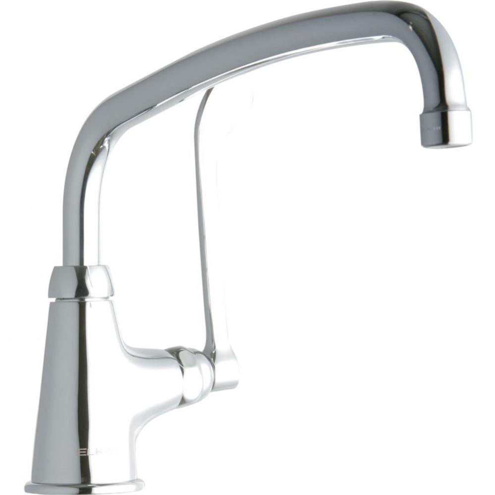 Single Hole with Single Control Faucet with 12'' Arc Tube Spout 6'' Wristblade