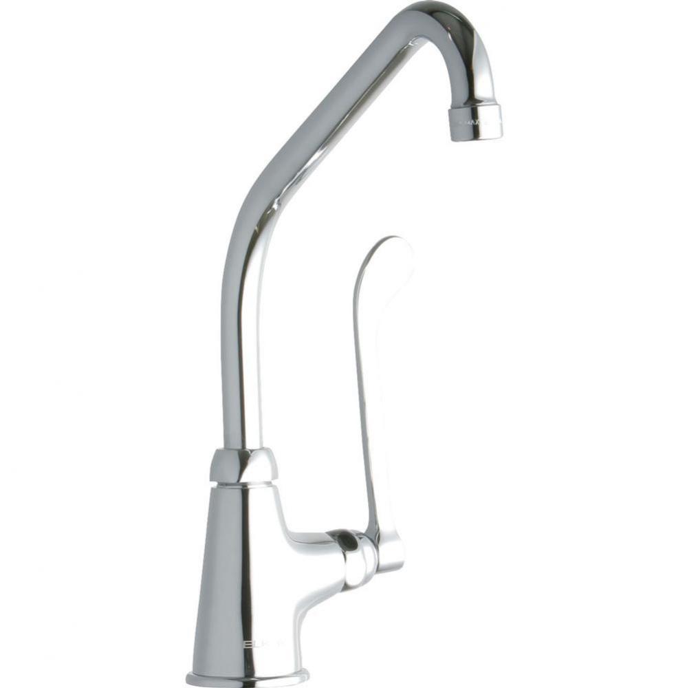 Single Hole with Single Control Faucet with 8'' High Arc Spout 6'' Wristblade