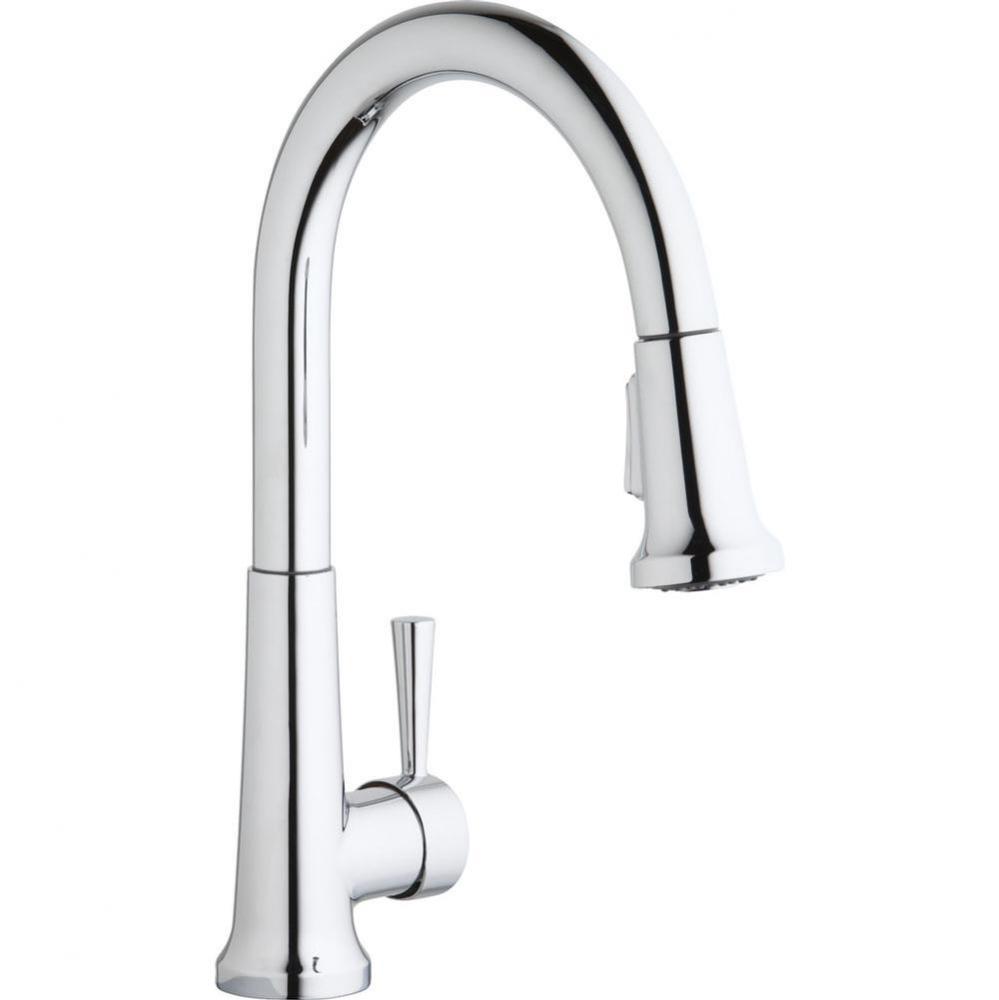 Everyday Single Hole Deck Mount Kitchen Faucet with Pull-down Spray Forward Only Lever Handle Chro