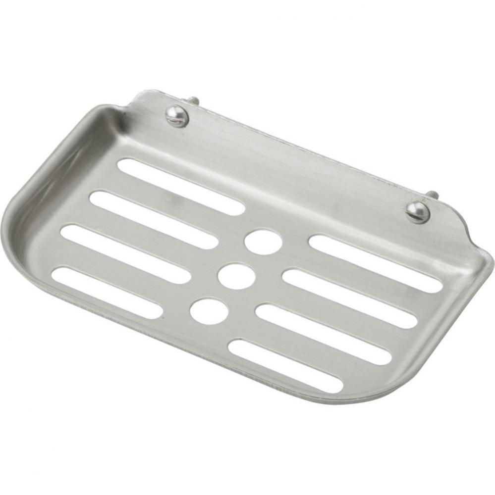 Stainless Steel Soap Dish for Back / Wall Mounting, 3-1/2'' x 6''