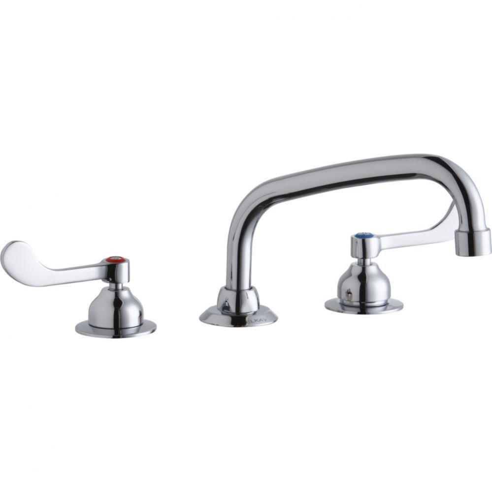 8'' Centerset with Concealed Deck Faucet with 8'' Arc Tube Spout 4''