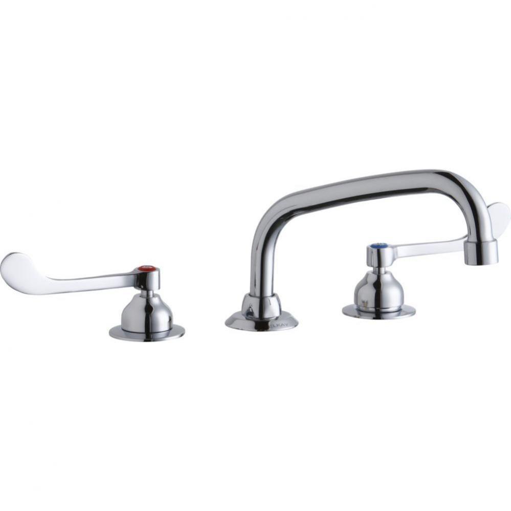 8'' Centerset with Concealed Deck Faucet with 8'' Arc Tube Spout 6''