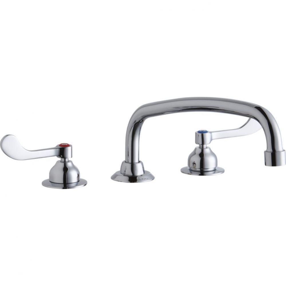 8'' Centerset with Concealed Deck Faucet with 12'' Arc Tube Spout 4'&apos