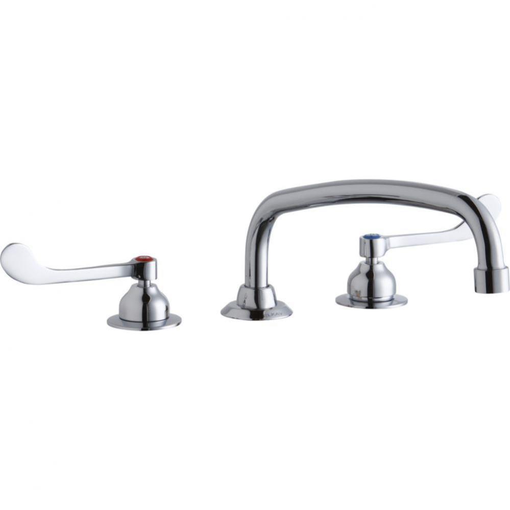 8'' Centerset with Concealed Deck Faucet with 12'' Arc Tube Spout 6'&apos