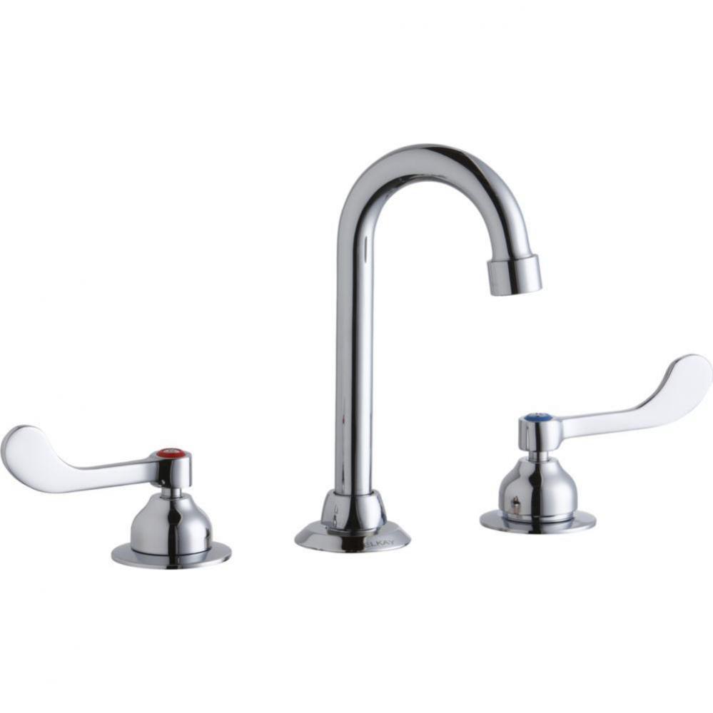 8'' Centerset with Concealed Deck Faucet with 4'' Gooseneck Spout 4'&apos