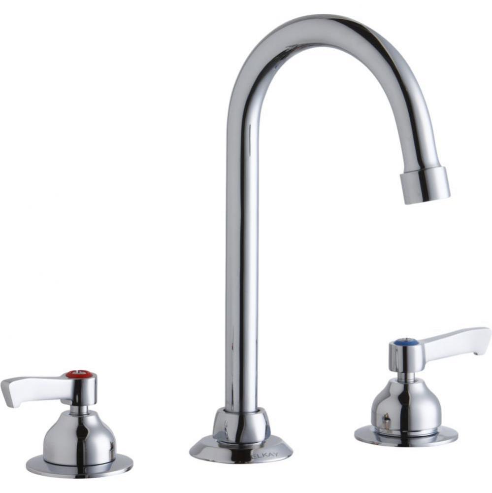 8'' Centerset with Concealed Deck Faucet with 5'' Gooseneck Spout 2'&apos