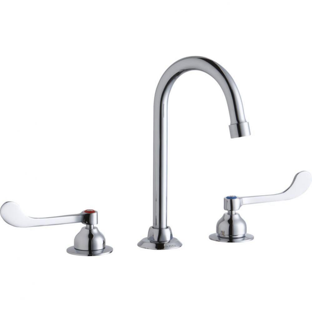 8'' Centerset with Concealed Deck Faucet with 5'' Gooseneck Spout 6'&apos