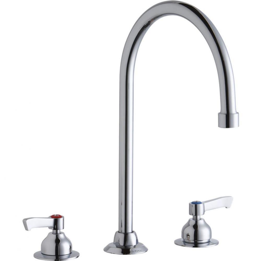 8'' Centerset with Concealed Deck Faucet with 8'' Gooseneck Spout 2'&apos