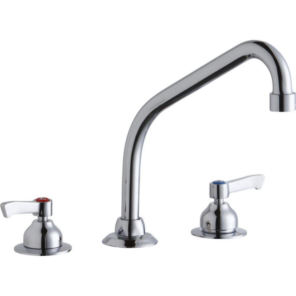 8'' Centerset with Concealed Deck Faucet with 8'' High Arc Spout 2''