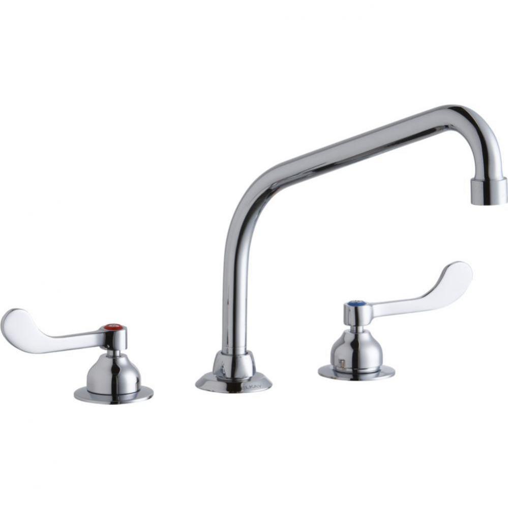 8'' Centerset with Concealed Deck Faucet with 10'' High Arc Spout 4'&apos