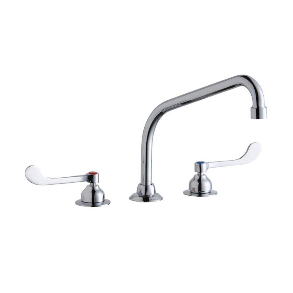 8'' Centerset with Concealed Deck Faucet with 10'' High Arc Spout 6'&apos