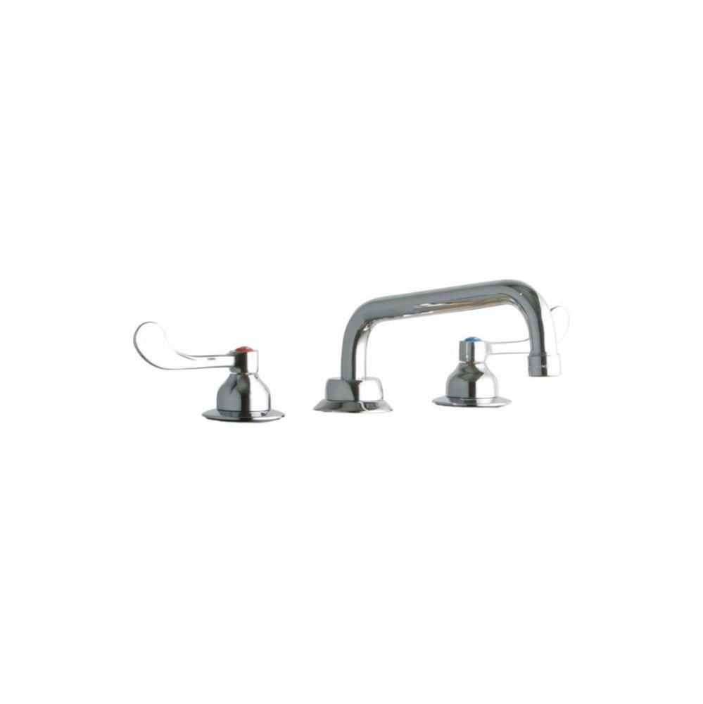 8'' Centerset with Concealed Deck Faucet with 8'' Tube Spout 4'' Wri