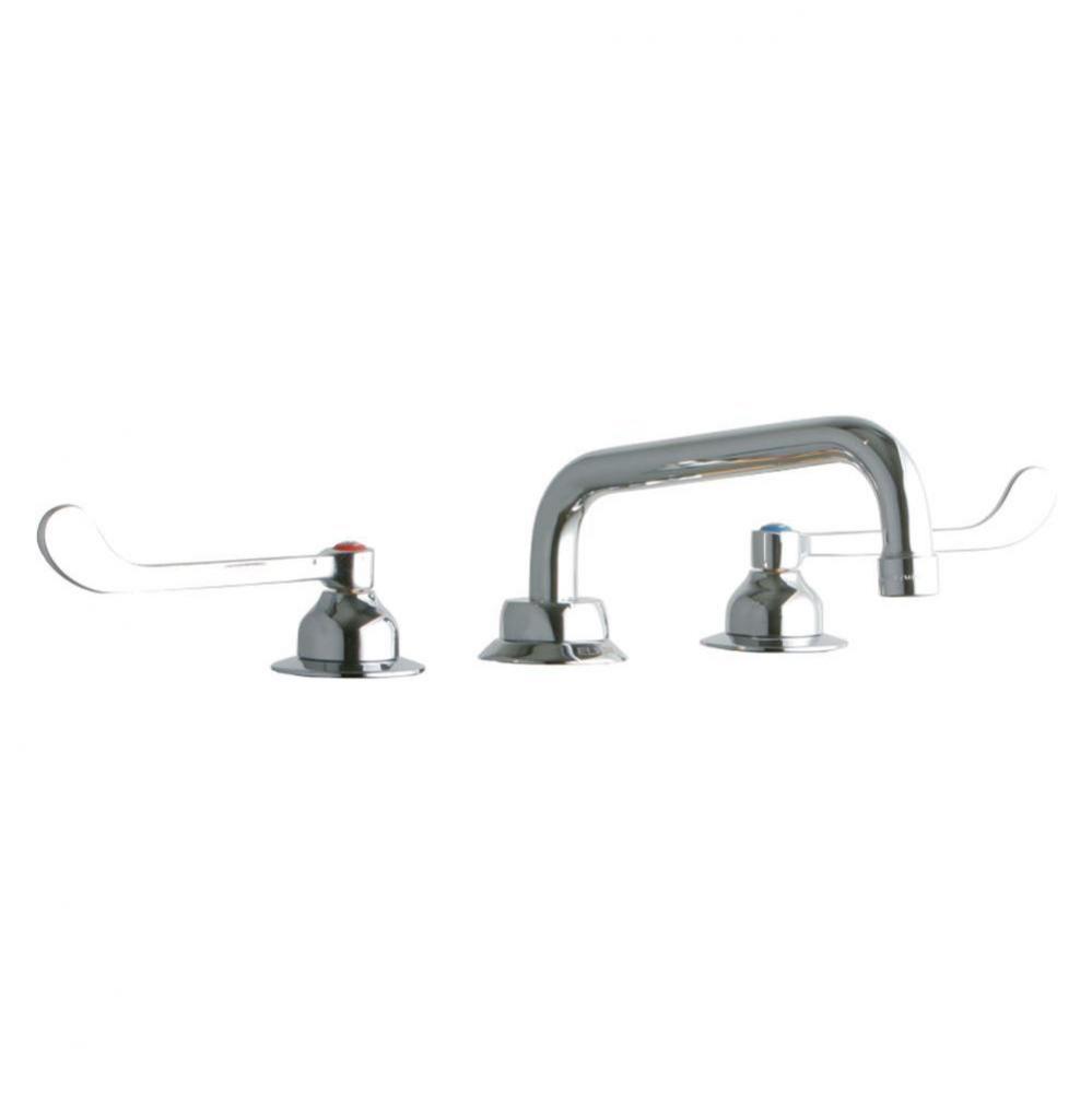 8'' Centerset with Concealed Deck Faucet with 8'' Tube Spout 6'' Wri