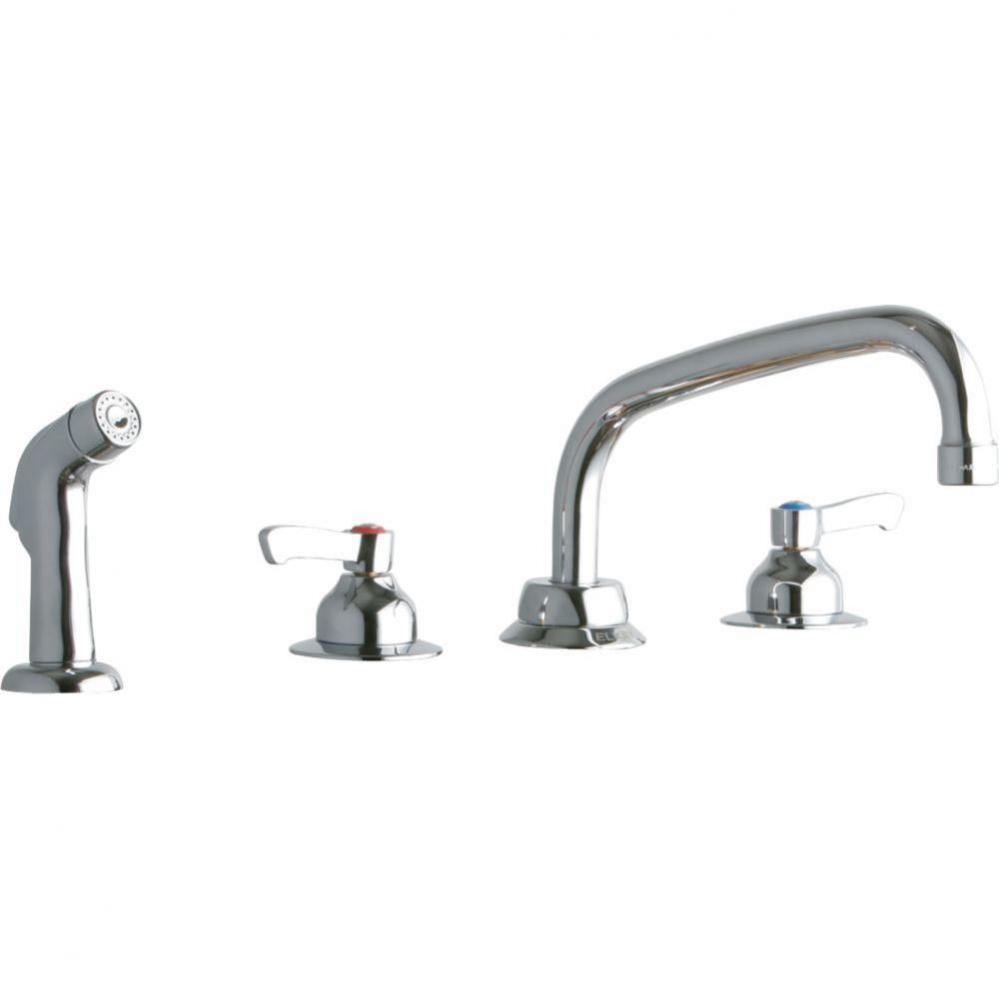 8'' Centerset with Concealed Deck Faucet with 8'' Arc Tube Spout 2''