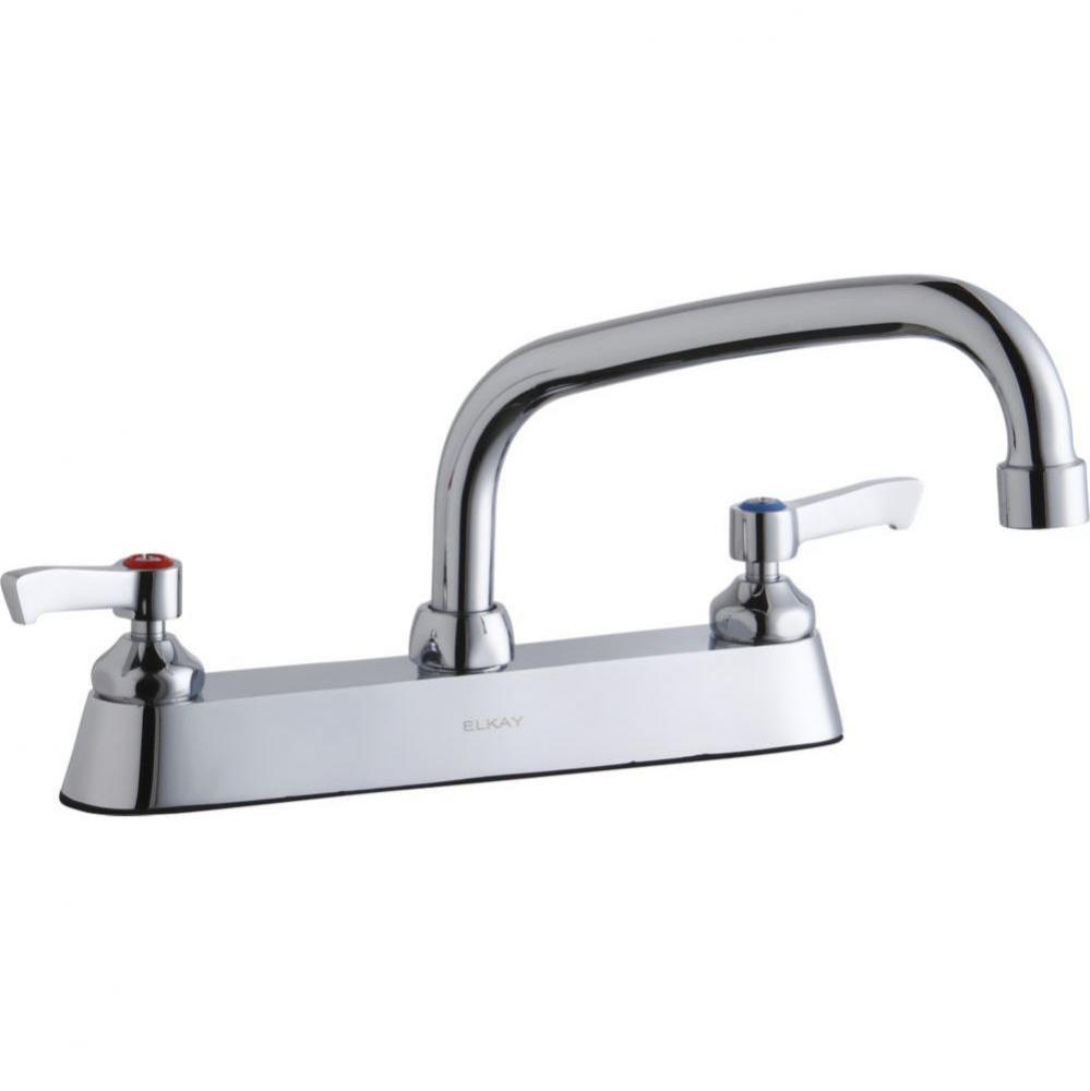 8'' Centerset with Exposed Deck Faucet with 8'' Arc Tube Spout 2'' L