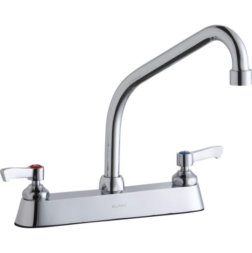 8'' Centerset with Exposed Deck Faucet with 8'' High Arc Spout 2'' L