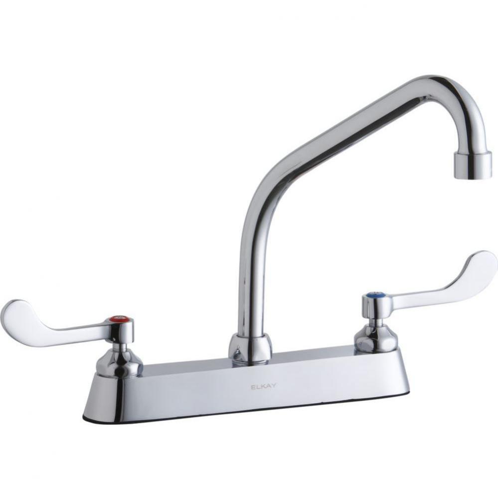 8'' Centerset with Exposed Deck Faucet with 8'' High Arc Spout 4'' W
