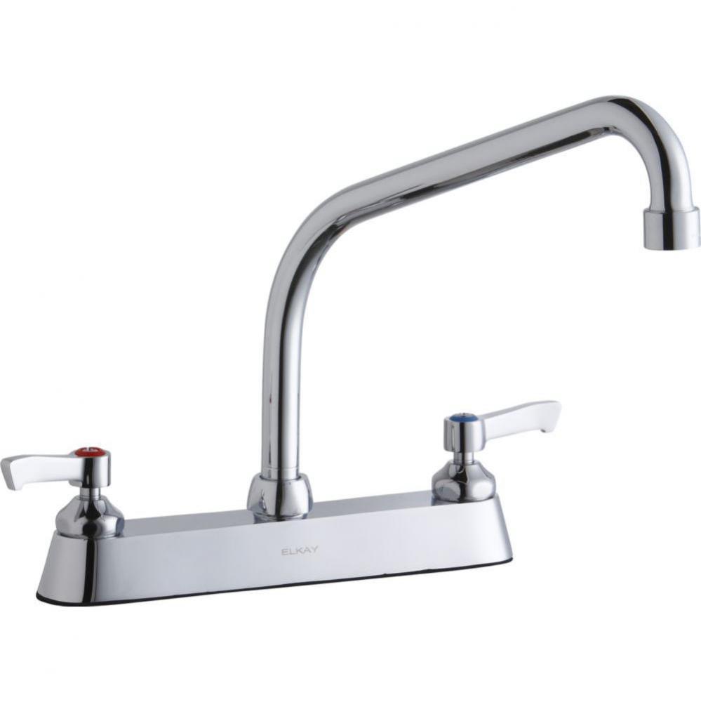 8'' Centerset with Exposed Deck Faucet with 10'' High Arc Spout 2''