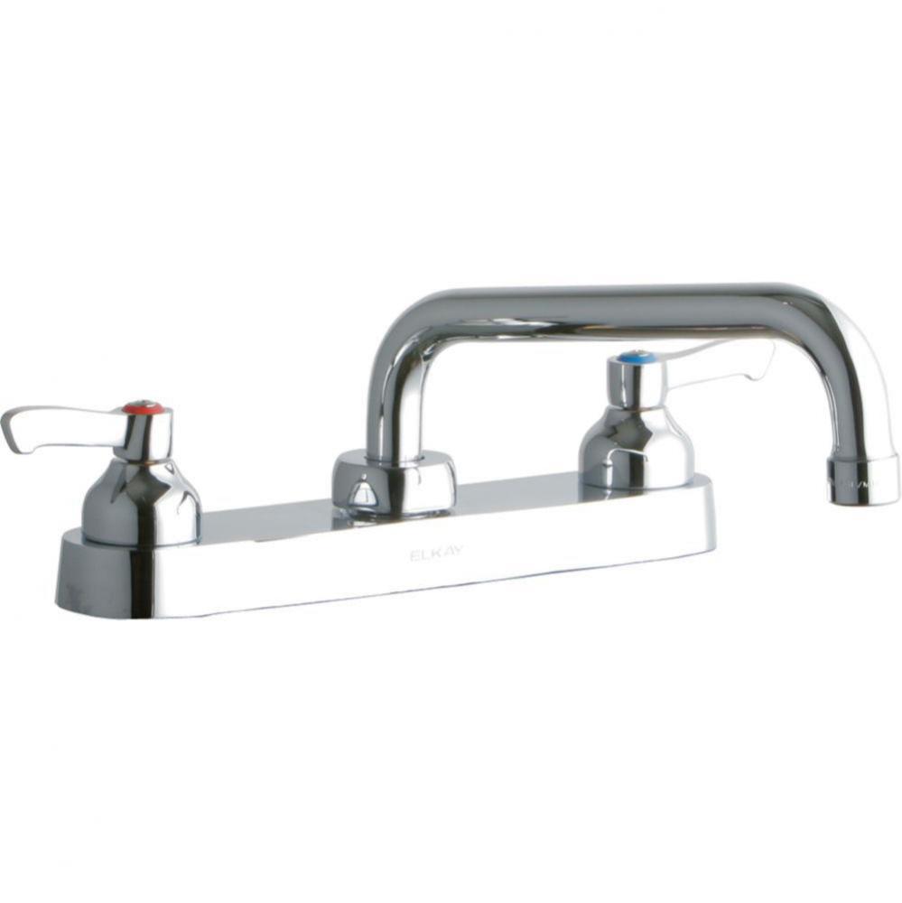 8'' Centerset with Exposed Deck Faucet with 8'' Tube Spout 2'' Lever