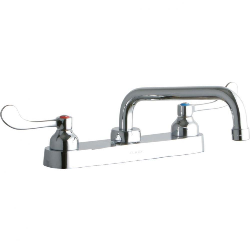 8'' Centerset with Exposed Deck Faucet with 8'' Tube Spout 4'' Wrist