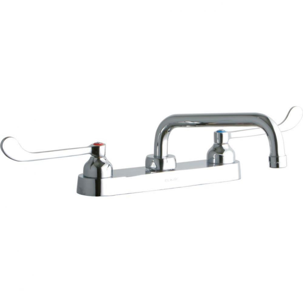 8'' Centerset with Exposed Deck Faucet with 8'' Tube Spout 6'' Wrist