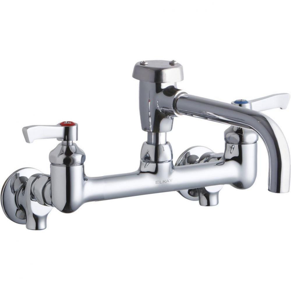 Service/Utility 8'' Centerset Wall Mount Faucet with 7'' Vented Spout 2'&