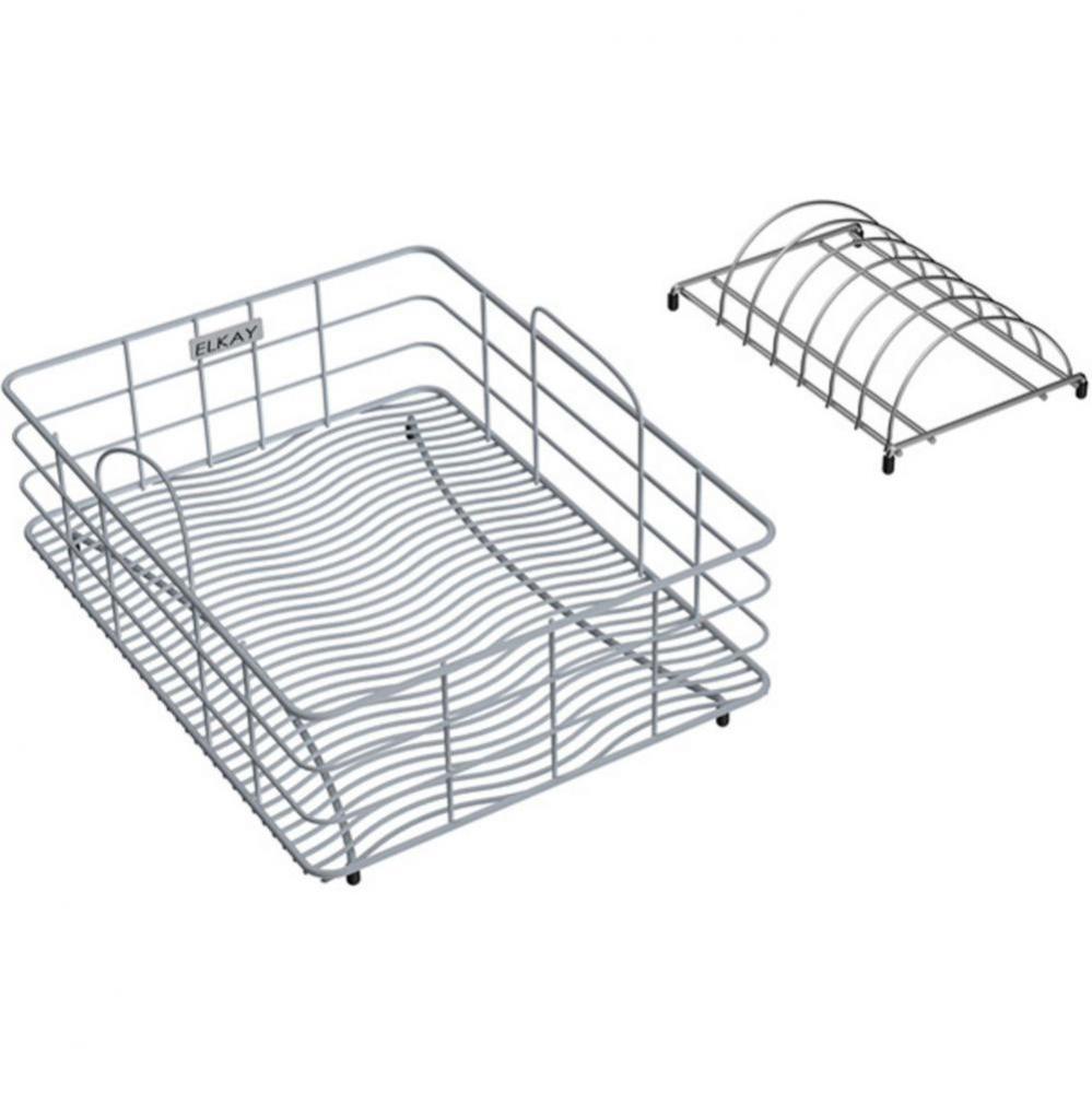 Stainless Steel 12-1/16'' x 15-13/16'' x 7-1/16'' Rinsing Basket