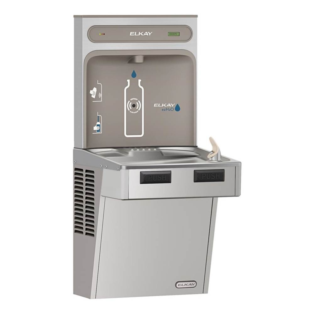 ezH2O Bottle Filling Station with Mechanically Activated Single ADA Cooler Filtered Non-Refrigerat