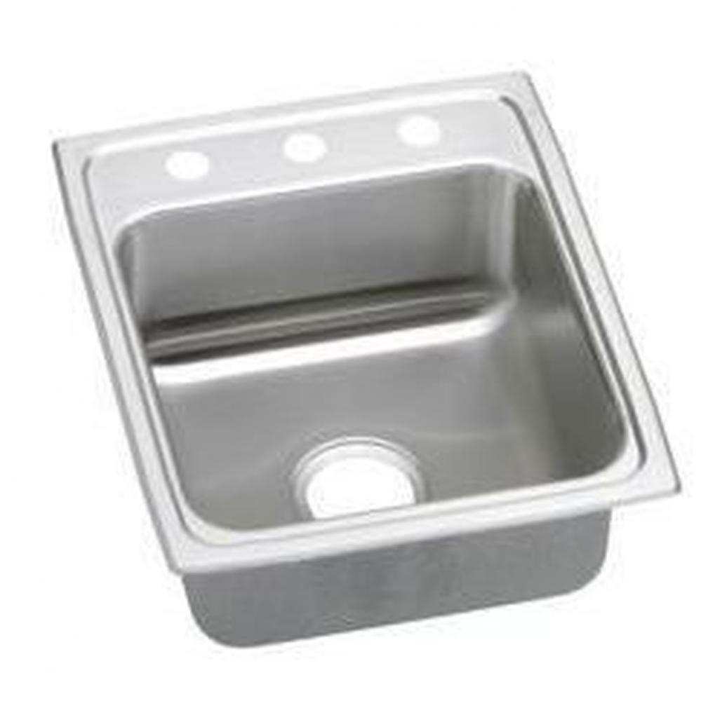 18 Gauge 17'' X 20'' X 7.625'' Single Bowl Kitchen Sink