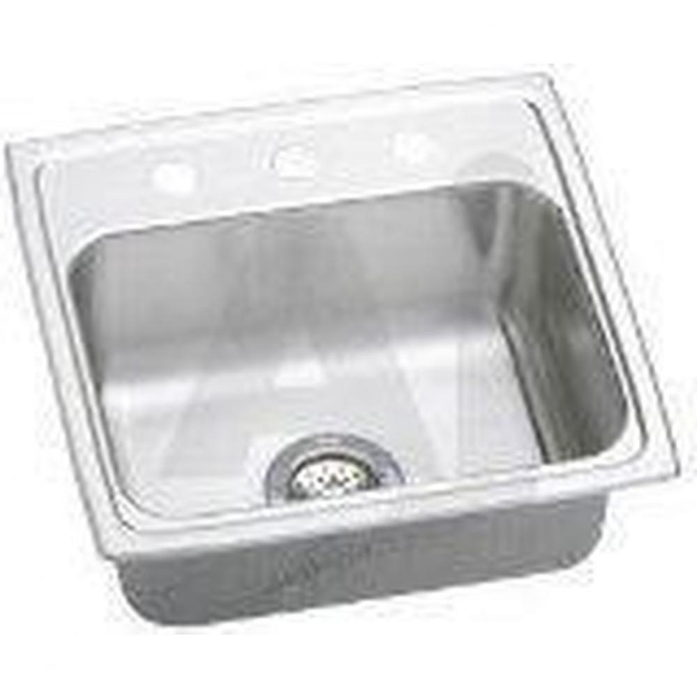 18 Gauge 19.5'' X 19'' X 7.5'' Single Bowl Kitchen Sink