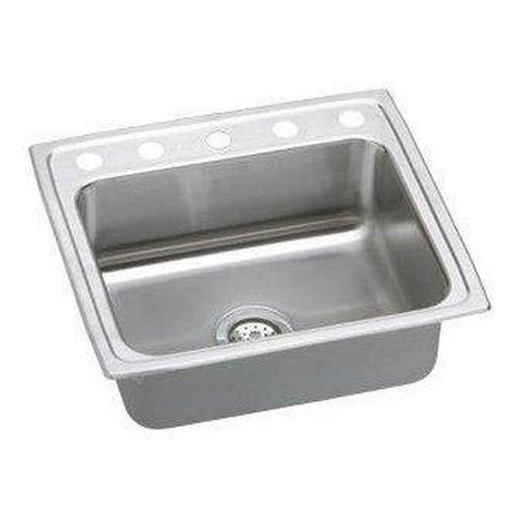 18 Gauge 22'' X 19.5'' X 7.6'' Single Bowl Kitchen Sink