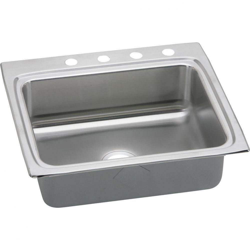 Lustertone Classic Stainless Steel 25'' x 22'' x 8-1/8'', 1-Hole Sin