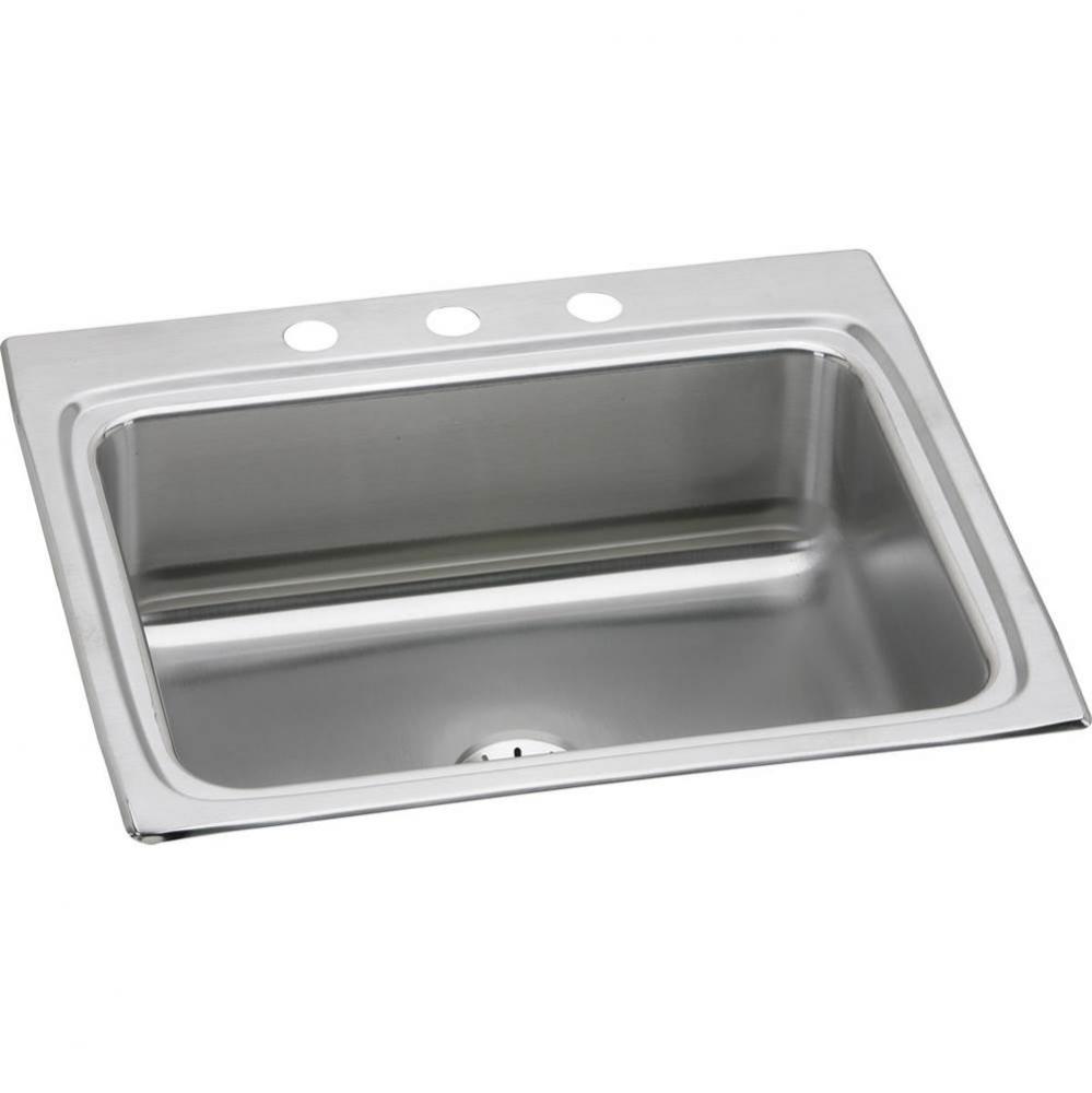 Lustertone Classic Stainless Steel 25'' x 22'' x 8-1/8'', Single Bow