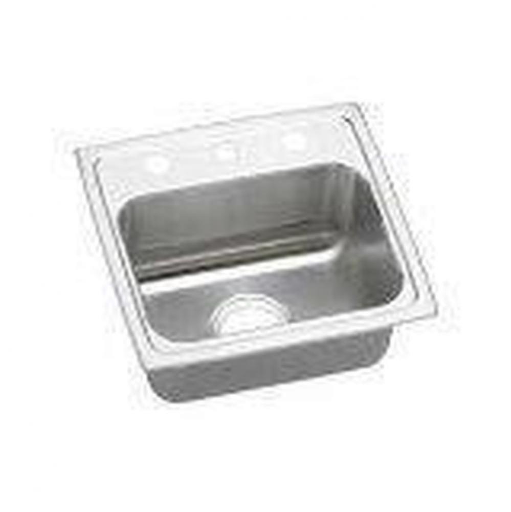 18 Gauge 17'' X 16'' X 6'' Single Bowl Kitchen Sink