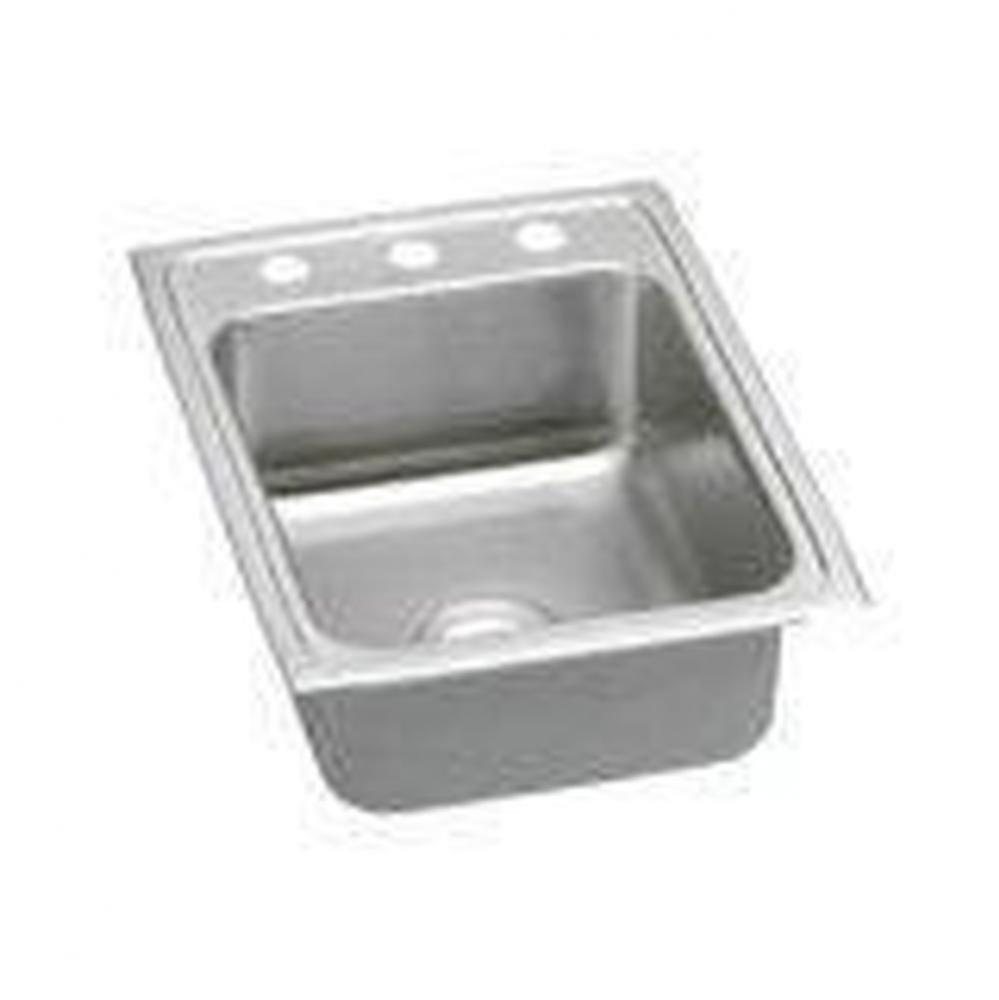 18 Gauge 17'' X 22'' X 6.5'' Single Bowl Kitchen Sink