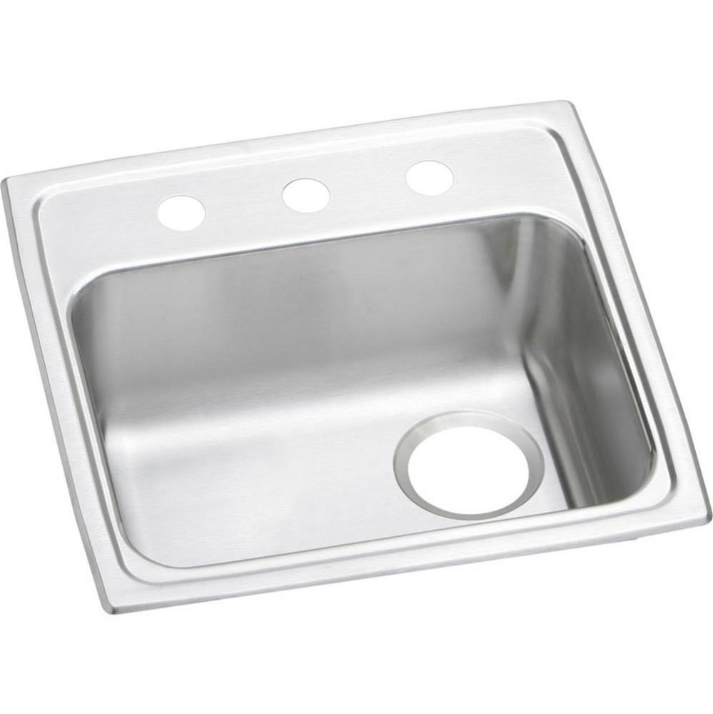 Lustertone Classic Stainless Steel 19'' x 18'' x 5-1/2'', MR2-Hole S