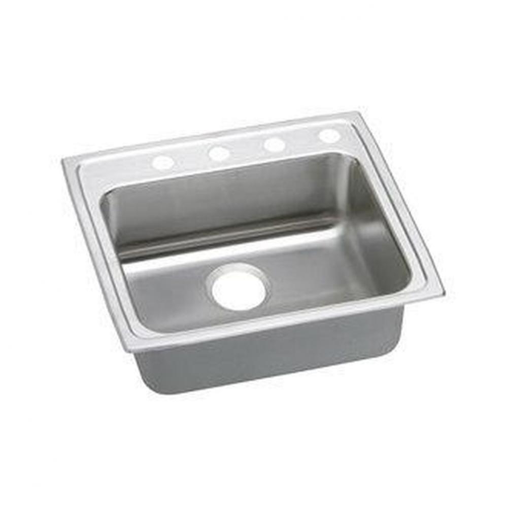 18 Gauge 22'' X 19.5'' X 6.5'' Single Bowl Kitchen Sink