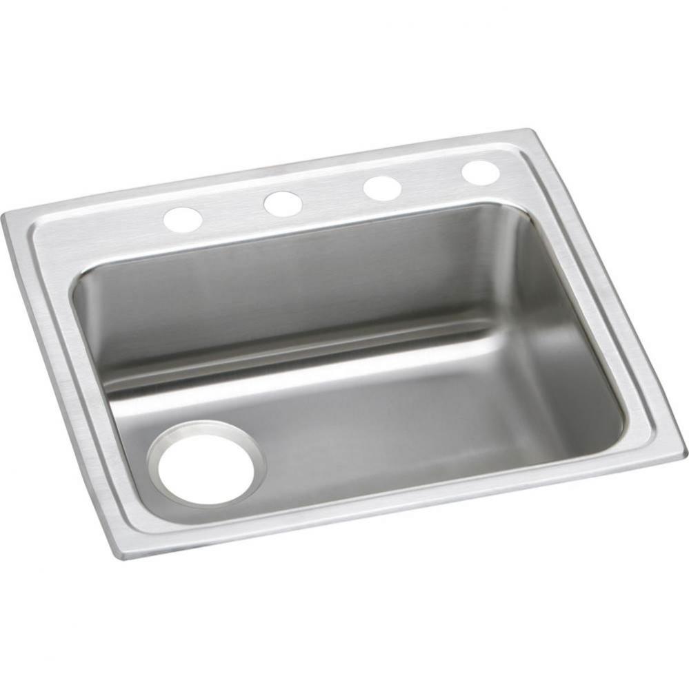 Lustertone Classic Stainless Steel 22'' x 19-1/2'' x 6'', Single Bow