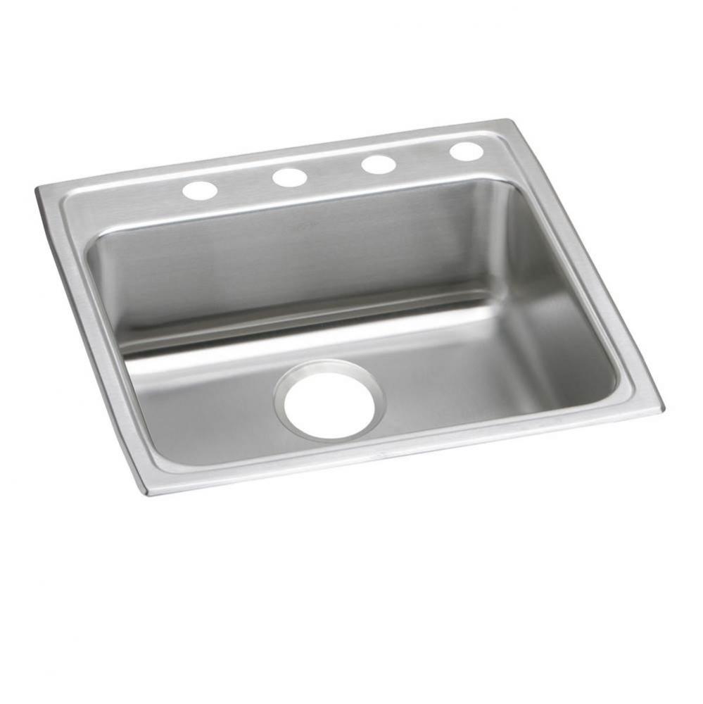 Lustertone Classic Stainless Steel 22'' x 22'' x 5-1/2'', 3-Hole Sin