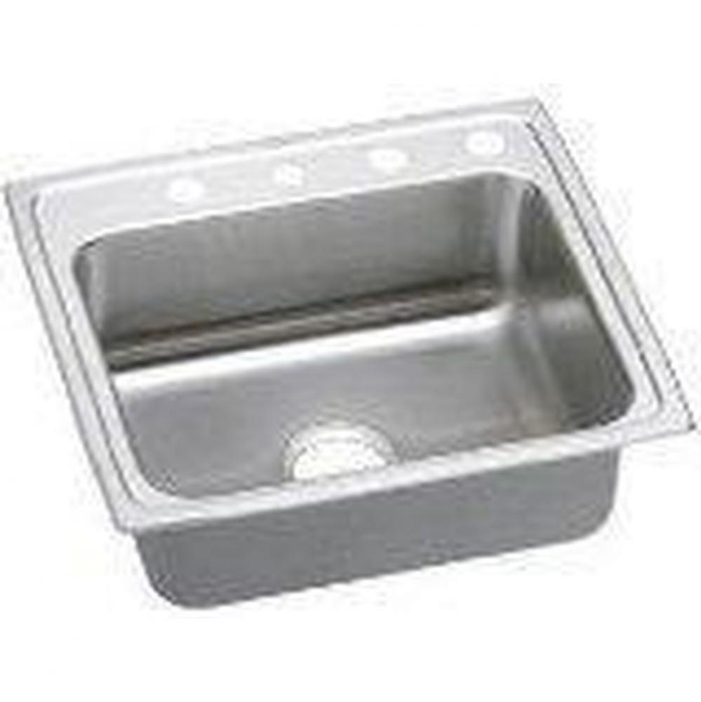 18 Gauge 22'' X 22'' X 5'' Single Bowl Kitchen Sink