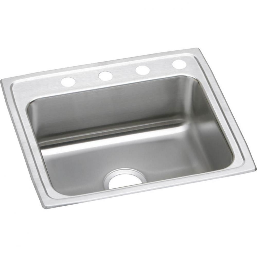 Lustertone Classic Stainless Steel 25'' x 21-1/4'' x 4'', Single Bow