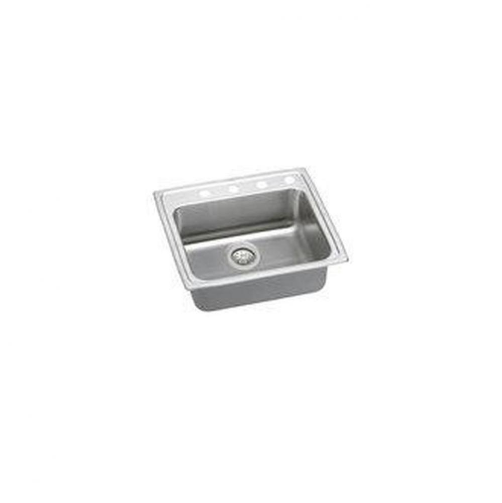 18 Gauge 25'' X 21.25'' X 6.5'' Single Bowl Kitchen Sink